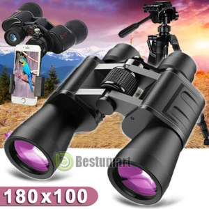 Outdoor 180x100 Powerful Binoculars Long Range Telescope Muti-Coated Day/Night - Picture 1 of 61