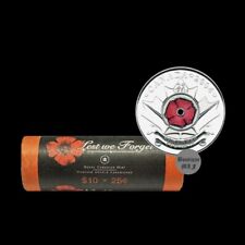 Canada 2004-P  Remembrance day coloured 25¢ cent  MINT  from special wrap roll