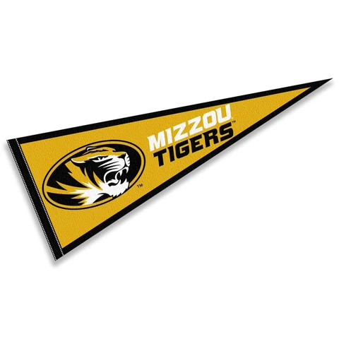 Missouri Mizzou Tigers 12 in X 30 in Gold Pennant Cover