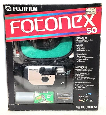 Fujifilm Fotonex 50 Film Camera Set - NEVER USED - Original A200 Film (1996) - Image 1 of 4