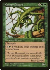 Canopy Dragon Mirage NM Green Rare MAGIC THE GATHERING MTG CARD ABUGames
