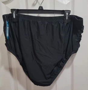 NWT Boutique Swimwear Black Brief Style Bottoms Plus Size 3X MSRP $52 - Picture 1 of 6