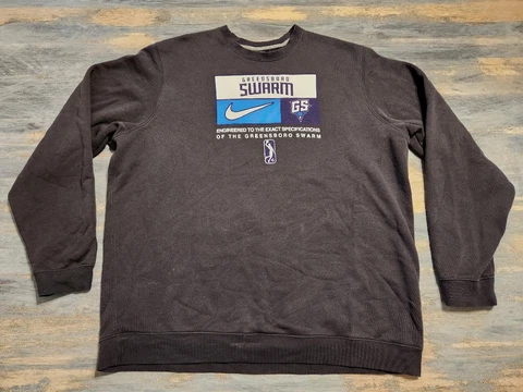 NIKE Greensboro Swarm Team-Issued XXL Sweatshirt NBA G League Hornets  RARE Cover
