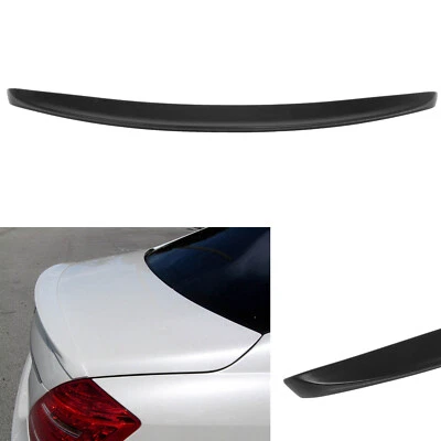 Fit For 07-13 Mercedes Benz W221 S-Class All Matt Black ABS Rear Spoiler Foto 1 de 4