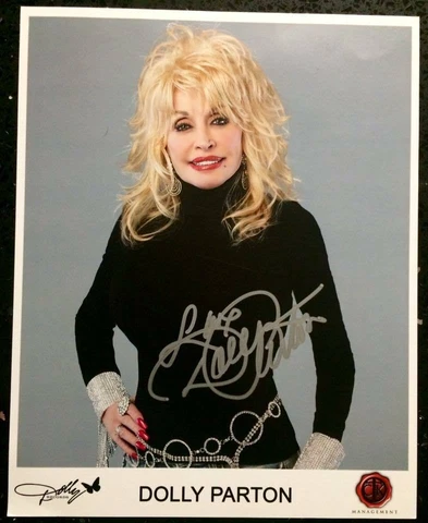 Dolly Parton Signed In Person 8x10 Color Promo Photo - Authentic, Rare Cover