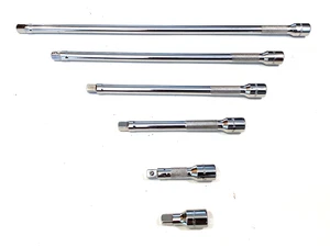 Snap On Tools USA 6 Piece 1/4” Drive Knurled Chrome Socket Extension Set 106BTMX - Picture 1 of 9
