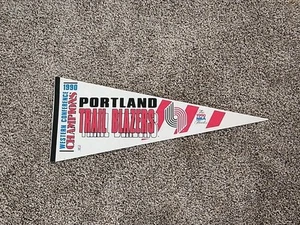 PENNANTS PORTLAND TRAIL BLAZERS 1990 WESTERN CONFERENCE CHAMPION FELT PENNANT - Picture 1 of 4