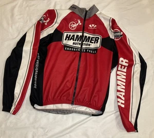 Voler Hammer Full Zip Race Raglan Cycling Jersey Long Sleeve Size XL Nutrition - Picture 1 of 9