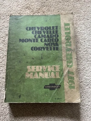Chevrolet Chevelle Camaro Monte Carlo Nova Corvette manual de servicio GM 1977 Foto 1 de 4