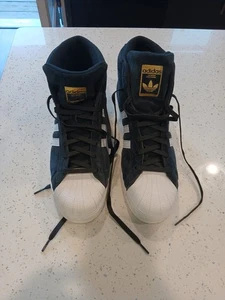 Talla 13 - Adidas Pro Model Mid Negro Blanco - Imagen 1 de 9