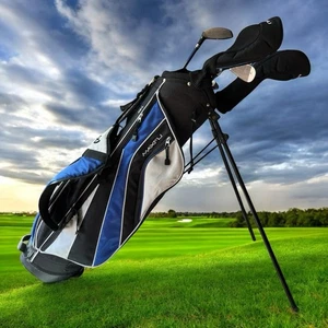 Maxfli Rev3 Blue 5 Golf Club Set Youth Kids Junior Right Hand Bag *Read - Picture 1 of 19
