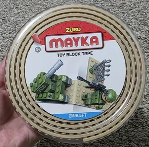 Zuru Mayka Toy Block Tape - 2M/6.5ft - 4 Stud - Tan - Picture 1 of 3