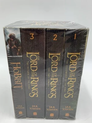 The Hobbit And The Lord Of The Rings 4 Book Boxed Set By JRR Tolkien NEW Paprbck