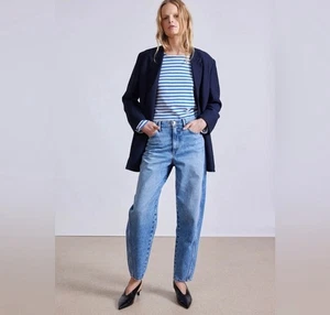Apiece Apart Mari High Rise Barrel Jeans in Austin Wash Womens Size 27 - Picture 1 of 8