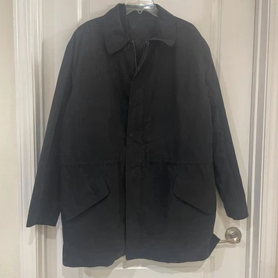 Chaqueta Abrigo Joseph Abboud Para Hombre Negra Acolchada Forrada Talla Grande Foto 1 de 4