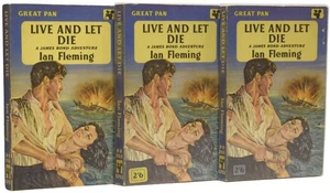 Ian Lancaster FLEMING / Live and Let Die three variant copies of the same - Bild 1 von 3