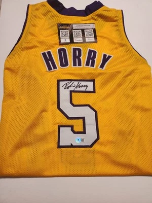Robert Horry Signed Jersey Autograph with COA,  Beckett Authentication Lakers - Image 1 of 4