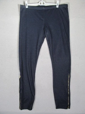 Miley Cyrus Jeggings XL Women’s Skinny Pants Gold Zipper Stretch Denim Y2K - Image 1 of 4