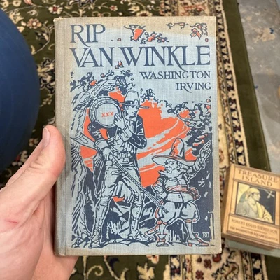 Rip Van Winkle by Washington Irving & Legend Sleepy Hollow- First Edition 1928! Foto 1 de 4