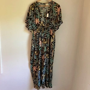 New World Market women’s floral jumpsuit size L/XL - Picture 1 of 7