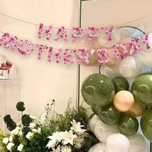 „Happy Mother's Day“-Banner, dekorative Zugfahne für - Bild 1 von 7