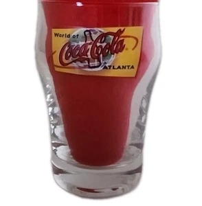 Coca-Cola Mini Glass "World of Atlanta" Souvenir Collector's Item Coke - Picture 1 of 2