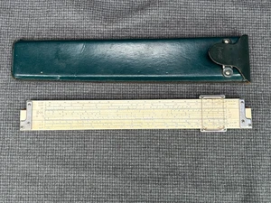 B15 Keuffel & Esser K&E 4081-3 12" Slide Rule - With Leather Case - Picture 1 of 10