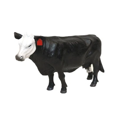 1/16 Little Buster Toys Mucca Nera Con Faccia Bianca Animali Da Fattoria 500249 - Immagine 1 di 2