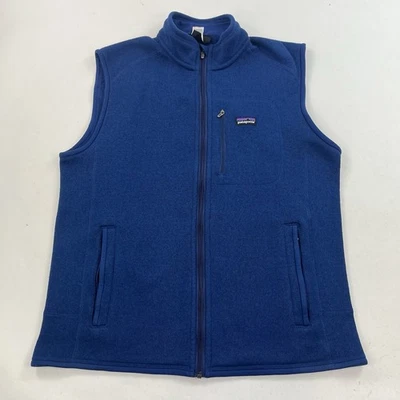 Chaleco polar suéter azul mejor Patagonia para hombre talla grande cremallera completa Foto 1 de 4