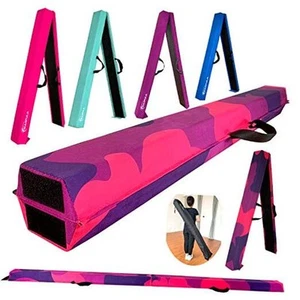 6 FT / 8 FT / 9 FT Folding Gymnastics Beam Foam Balance Floor Beam - Extra - Picture 1 of 7