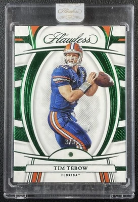 TIM TEBOW 2023 PANINI FLAWLESS COLLEGIATE #3 EMERALD GEM 3/5 FLORIDA - Image 1 of 2