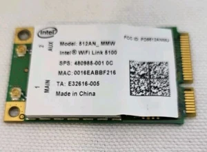 Intel 5100 WIFI 512AN_MMW 300M Mini PCI-E Wireless WLAN Card 2.4/5GHz For Link - Picture 1 of 2