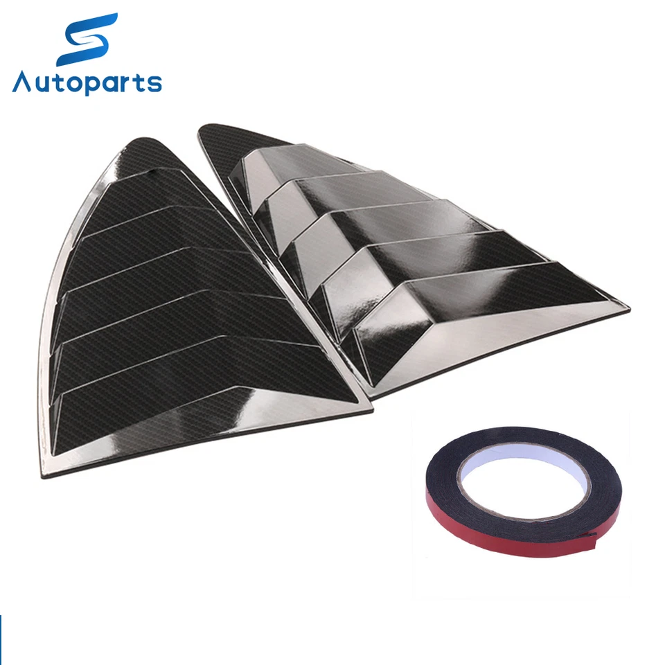 Cubierta de persiana lateral de ventana negra mate para Toyota 86 Scion FR-S Subaru BRZ Foto 1 de 4