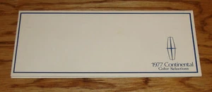 Original 1977 Lincoln Continental Außen Farbauswahl Verkaufsbroschüre Marke - Bild 1 von 2