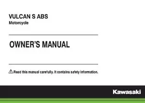 Libro manual del propietario Kawasaki VULCAN S ABS 2017 - Imagen 1 de 12