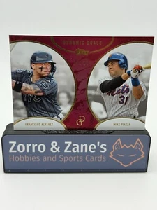 Francisco Alvarez & Mike Piazza 2025 Topps Dynamic Duals #03/10 RED NY Mets #40 - Bild 1 von 3