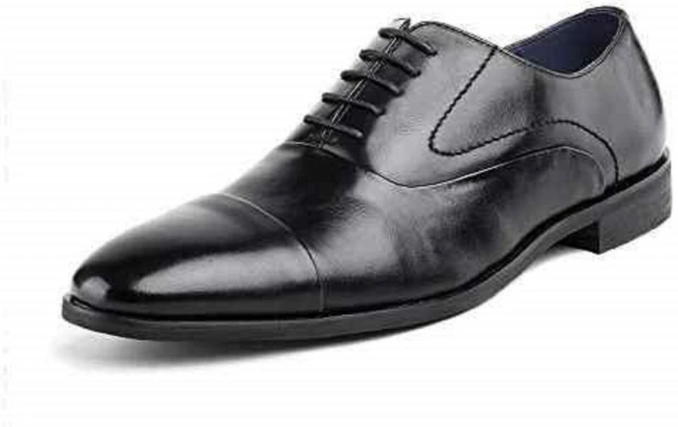 Bruno Marc New York London-01 Black Dress Shoes *NEW* - Image 1 of 1