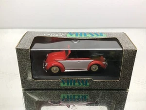 VITESSE 410 VW BEETLE 1949 OPEN CABRIOLET -RED+WHITE 1:43- GOOD IN BOX - Picture 1 of 7