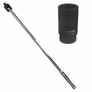 Barra de nudillo de potencia interruptor de 1/2"" con toma métrica de impacto profundo de 30 mm - Imagen 1 de 4