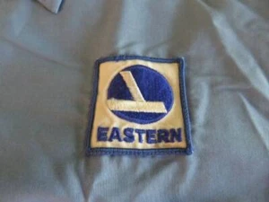 Vintage EASTERN Airlines Blue Machinist Work L/S SHIRT Mechanic Patch Retro - Picture 1 of 6