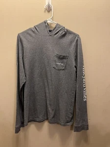 Vineyard Vines Hoodie Boys XL (18) Heather Gray 100% Cotton Long Sleeve Pullover - Picture 1 of 6