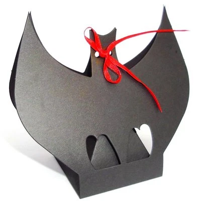 STELLA CRAFTS Bat Favour Box For Gothic Wedding. Halloween Party Box. All Occasions. Trick Or