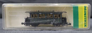 Minitrix 13314 N Passenger car 2. Class of the Bavarian State Railway green - Picture 1 of 7