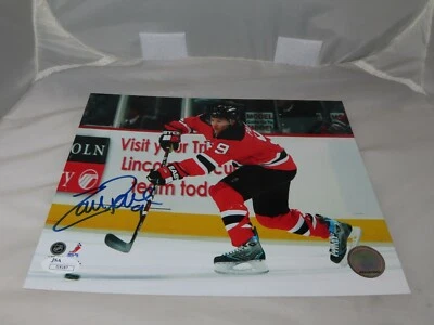 Zach Parise Signed New Jersey Devils 8x10 Photo Autographed JSA COA 1A - Image 1 of 4