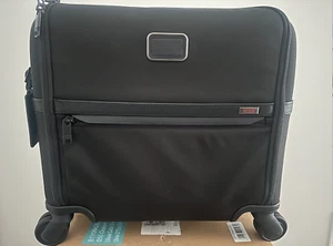TUMI Alpha 3 Compact 4 Wheeled Brief - BLACK - Picture 1 of 18