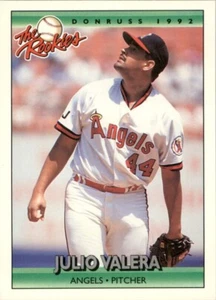 1992 Donruss The Rookies Julio Valera RC California Angels #119 Baseball Card - Picture 1 of 2