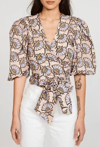 Claudie Pierlot - Hochwertige Wickelbluse für Damen | Gr: 40 | Farbe: Mehrfarbig - Bild 1 von 18