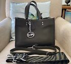 Coach Dempsey Olive Green Carryall Bag With Additional Strap And Bag Charm 