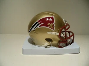 CONCEPT NCAA/NFL COLOR SWAP BOSTON COLLEGE EAGLES/NEW ENGLAND PATRIOTMINI HELMET - Picture 1 of 2