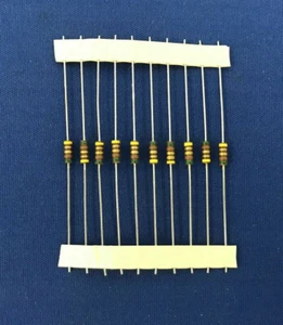 SET BESTEHEND AUS 10 MIL SPEC RCR07G5R1JS WIDERSTAND FESTE ZUSAMMENSETZUNG DRAHT KABEL - Bild 1 von 3